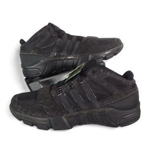 Adidas 2008 ClimaCool Mid Top Basketball Sneakers Triple Black 061208 Men's 12.5